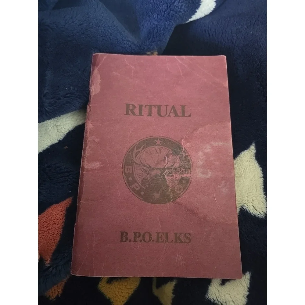 Vintage‎ 1996 BPO Elks Ritual Book / Guide 76 pages - Fraternal Club